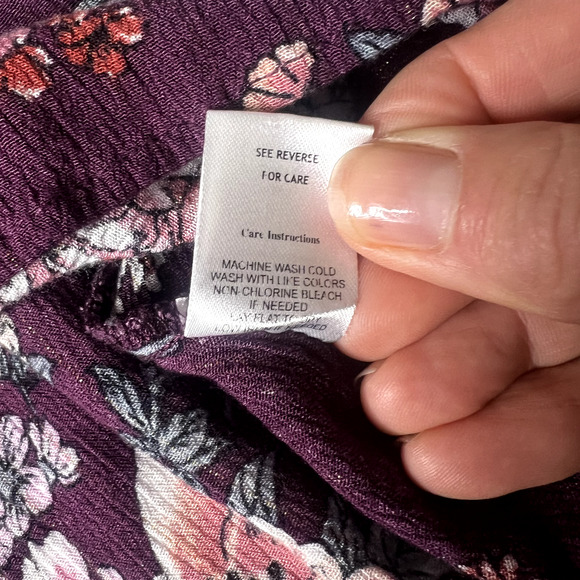 Gypsies & Moondust Womens Size M Floral Patchwork Mixed Media Keyhole Flowy BOHO - Picture 9 of 10